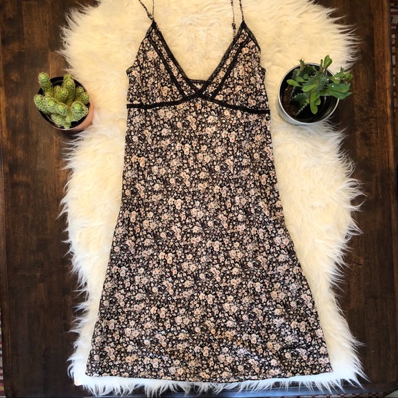 all saints leopard slip dress